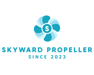 Propeller Wind Fan  logo design