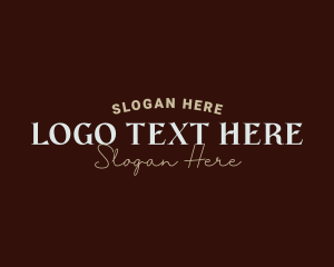 Luxury Apparel Wordmark Logo