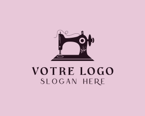 Seamstress Sewing Alteration Logo