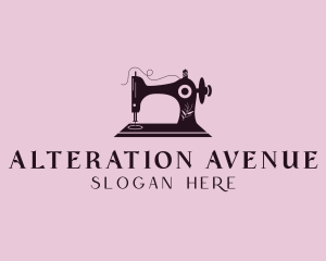 Seamstress Sewing Alteration logo design