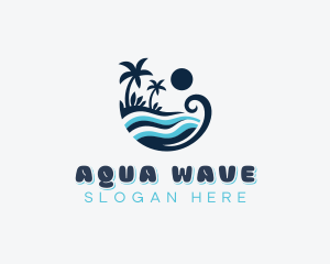 Ocean Waves Resort logo design