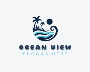 Ocean Waves Resort logo design