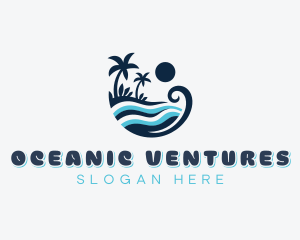 Ocean Waves Resort logo design