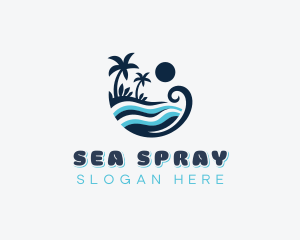 Ocean Waves Resort logo design