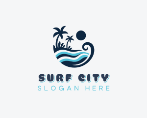 Ocean Waves Resort logo design