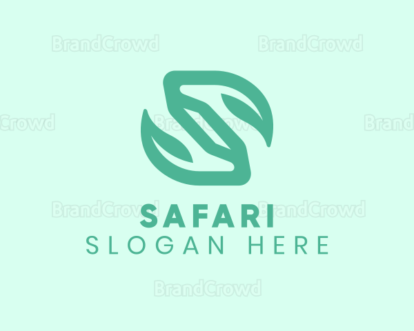 Botanical Leaf Letter S Logo