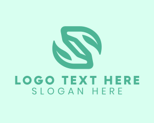 Bio - Botanical Leaf Letter S logo design