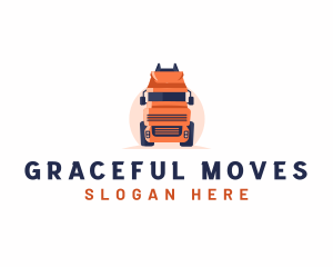 Trucking Haulage Transport logo design