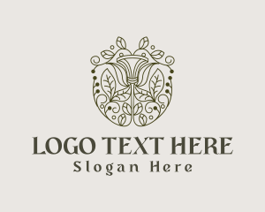 Decorative - Beautiful Floral Ornament logo design