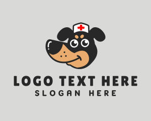 Vet - Dachshund Dog Veterinarian logo design