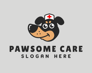 Dachshund Dog Veterinarian logo design