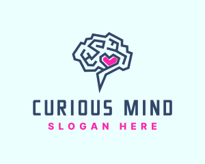 Mind Maze Heart logo design