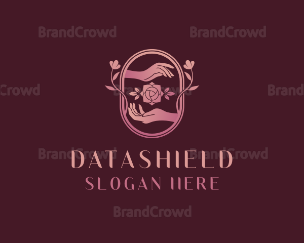 Rose Hands Floral Logo