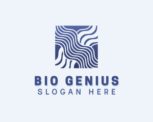 Biotechnology - Science Waves Biotechnology logo design