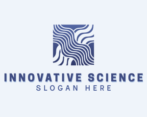 Science Waves Biotechnology logo design