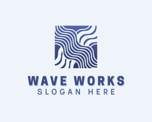 Science Waves Biotechnology logo design