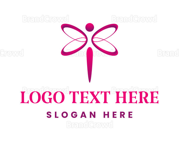 Pink Infinity Dragonfly Logo