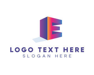3d Letter E Company Logo