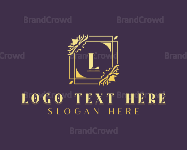 Stylish Floral Wedding Logo