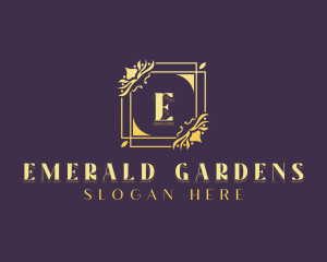 Stylish Floral Wedding logo design