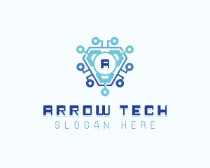 Cybersecurity Circuit Developer logo design