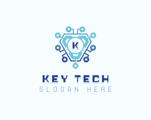 Cybersecurity Circuit Developer logo design