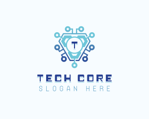 Cybersecurity Circuit Developer logo design