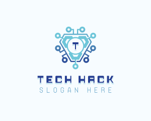 Cybersecurity Circuit Developer logo design