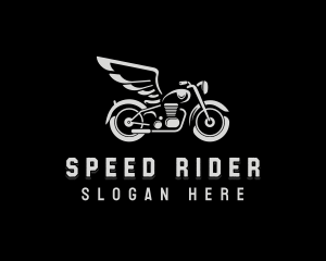 Rider Motorcycle Wings logo design