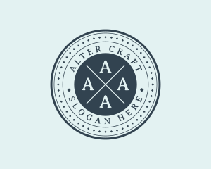 Startup Hipster Business logo design