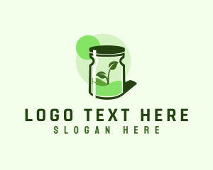 Produce - Plant Jar Farming logo design