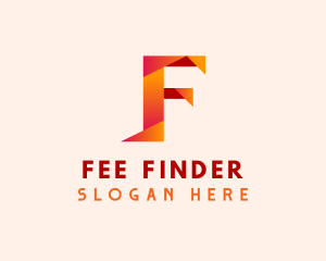 Generic Origami Tech Letter F logo design