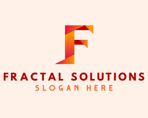 Generic Origami Tech Letter F logo design