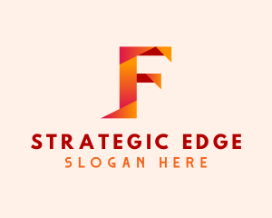 Online - Generic Origami Tech Letter F logo design