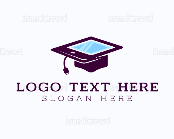 Digital Tablet Graduation Logo