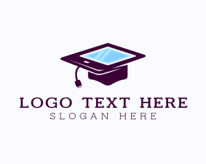 Electronic - Digital Tablet Graduation logo design