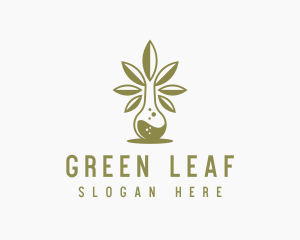 Marijuana - Marijuana Laboratory Flask logo design