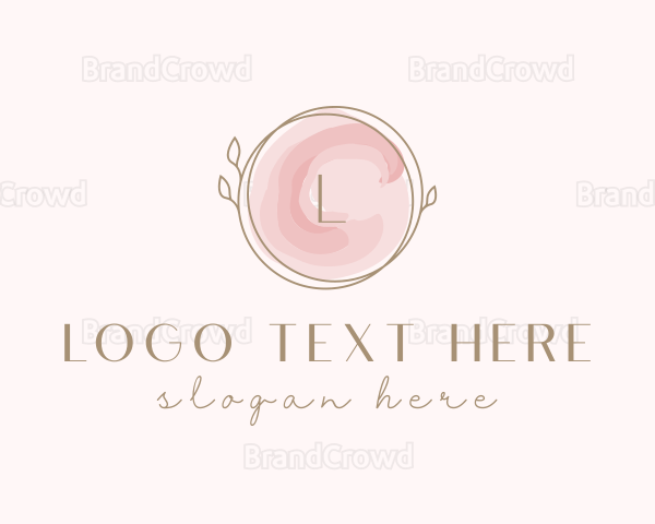 Beauty Watercolor Lettermark Logo
