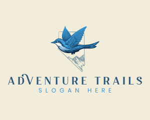 Mountain Bluebird Nevada logo design