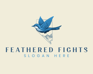 Mountain Bluebird Nevada logo design