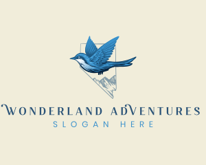 Mountain Bluebird Nevada logo design