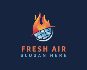 Fire & Ice Global HVAC logo design