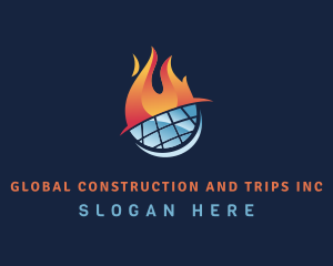 Fire & Ice Global HVAC logo design