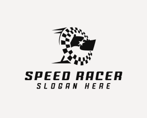Race - Racing Race Flag logo design