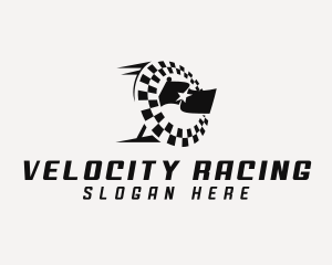Motorsports - Racing Race Flag logo design
