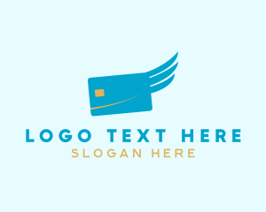 Debit - Credit Card Wing logo design