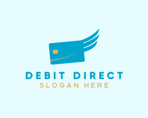 Debit - Credit Card Wing logo design