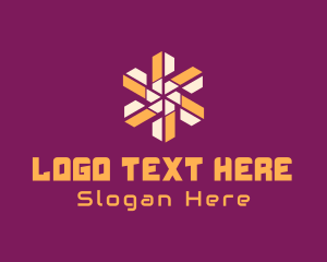 Flower - Digital Tech Software logo design