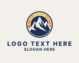 Gauge - Solar Power Mountain logo design