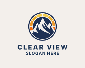 Solar Power Mountain logo design